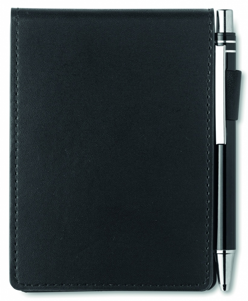 Logotrade promotional giveaway picture of: A7 notepad in PU pouch w/pen